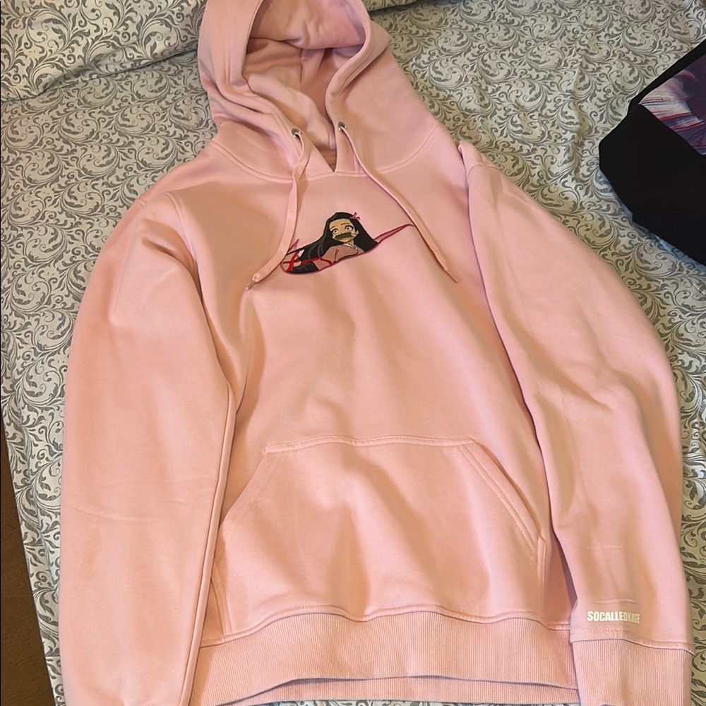 Nezuko Demon Slayer Pink Hoodie